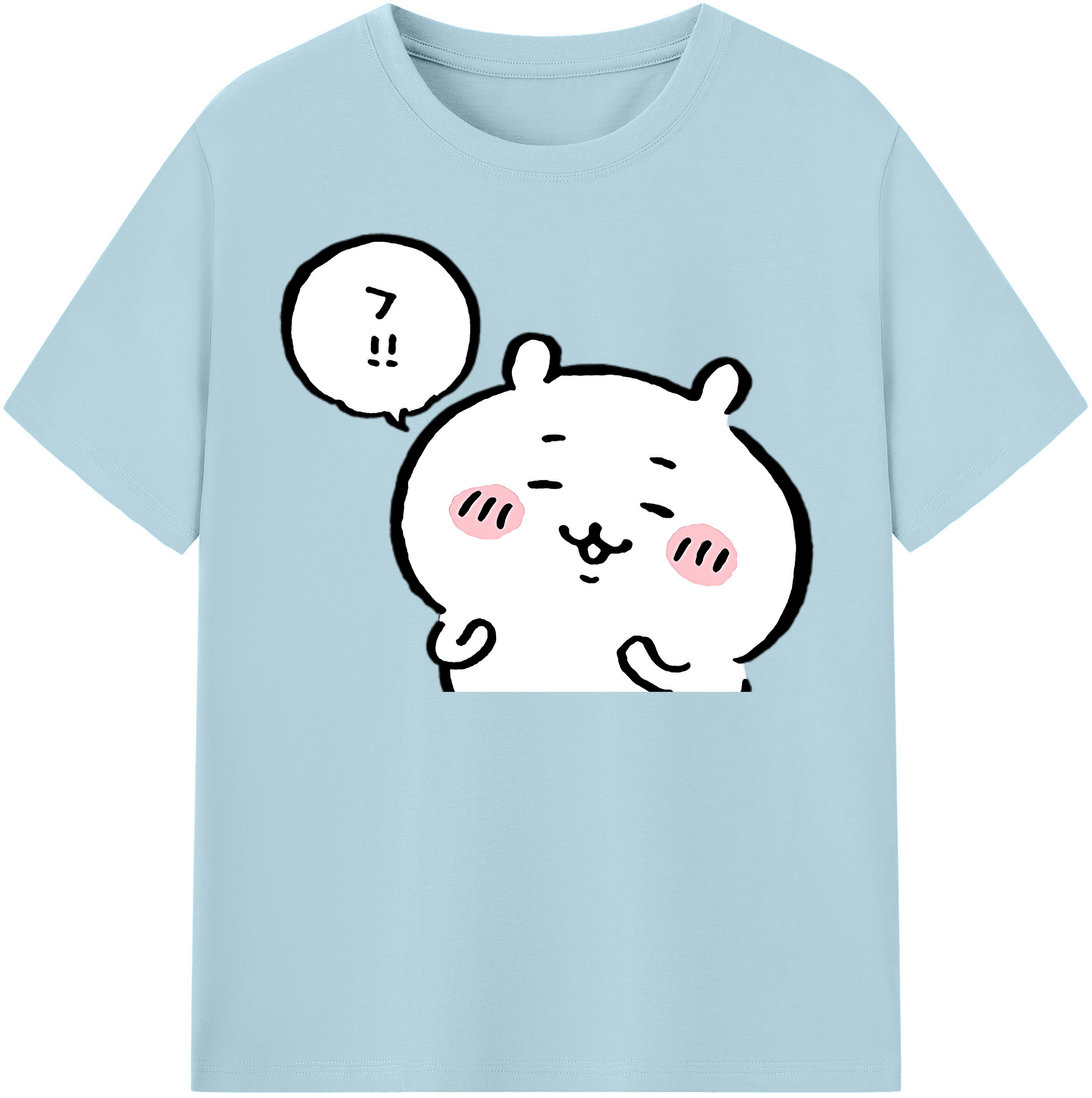 （画像用） ちいかわ ちいかわ Chii-kawa chiikawa 綿100％半袖Tシャツ（フロントプリント）
